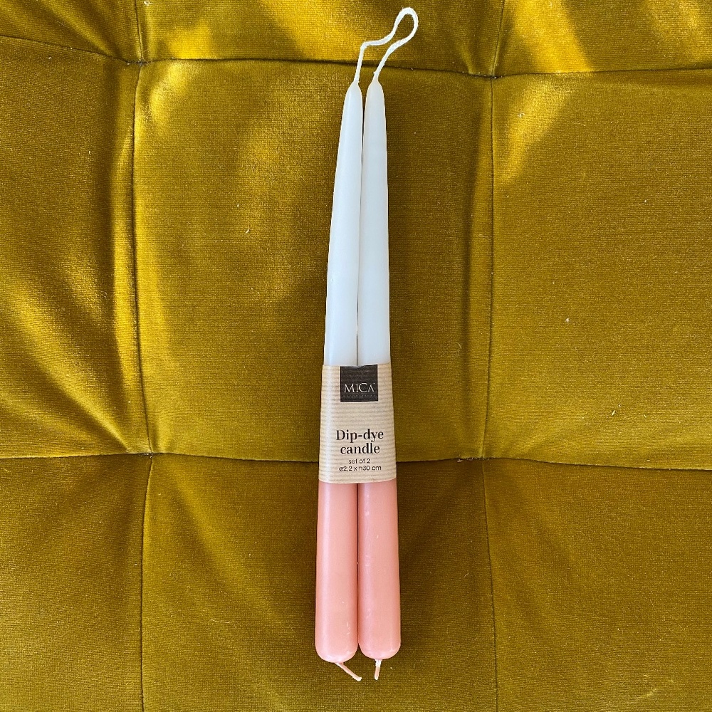 Dip-dye Taper Candles - Made in Denmark